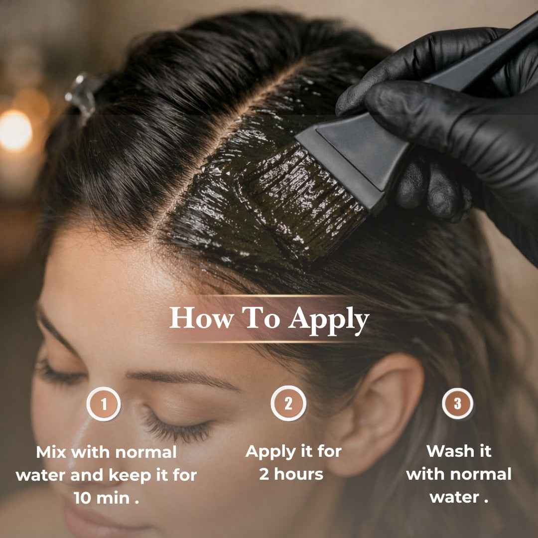 Rumaya Herbal Dark Brown Henna – Natural Grey Coverage with Added Hair Strength & Shine | 200 g