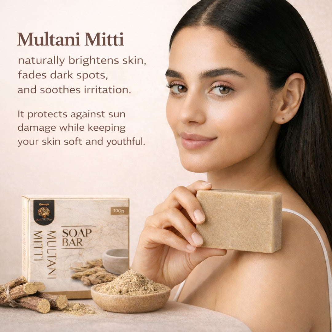 Rumaya Multani Mitti Soap for Oily & Acne Prone Skin | 100g