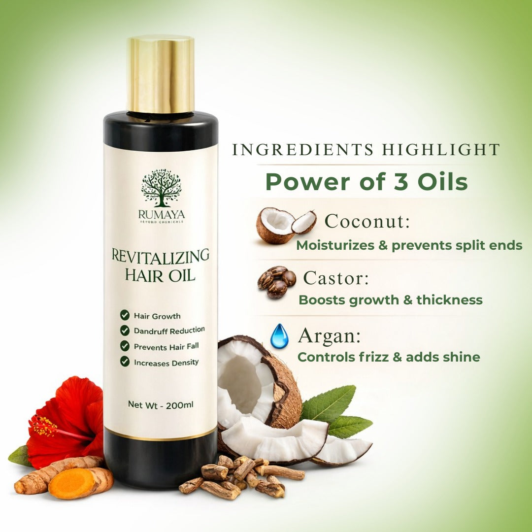 100% Organic Hair Oil for Hair Fall & Scalp 200ml