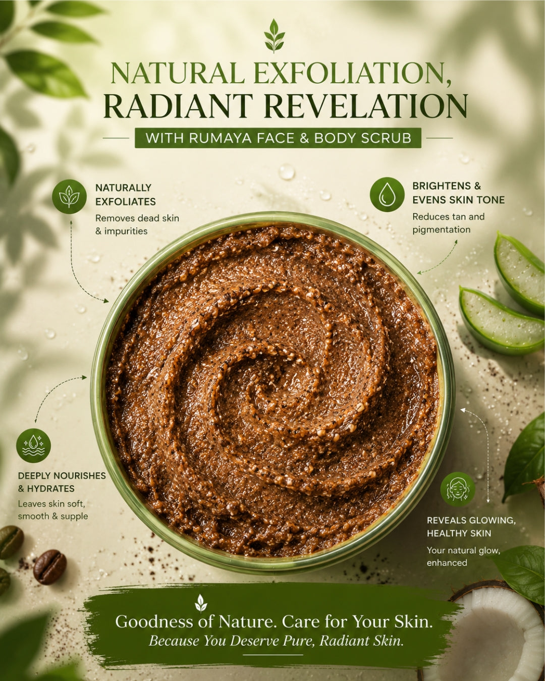 Organic Face & Body Scrub