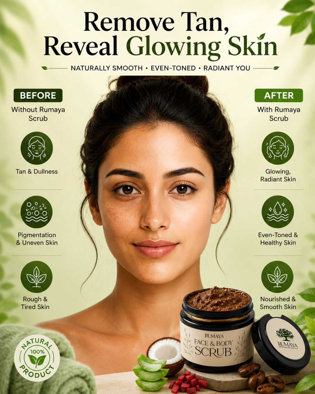Organic Face & Body Scrub
