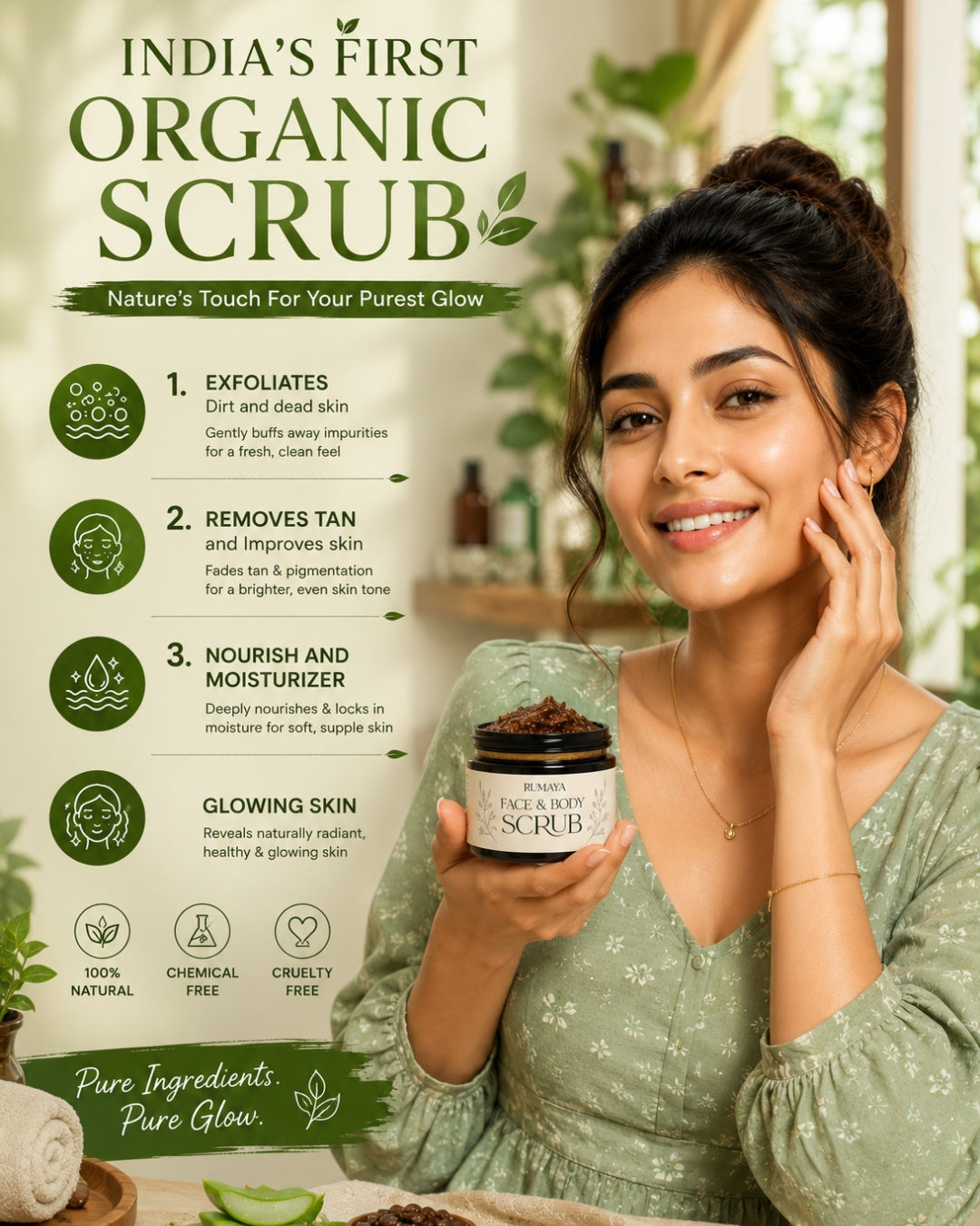 Organic Face & Body Scrub
