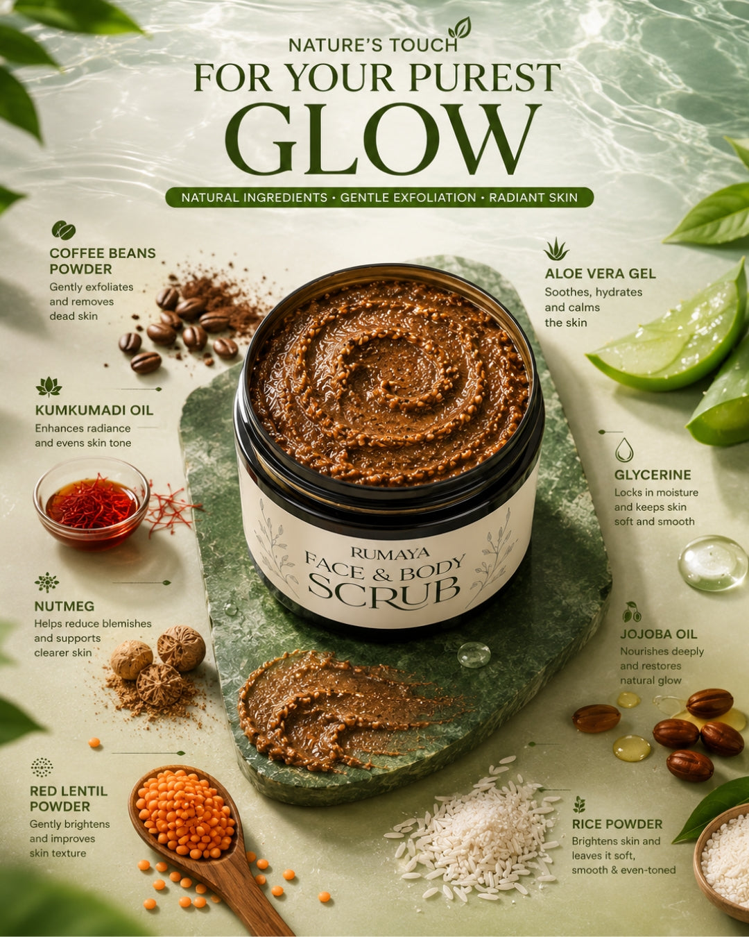 Organic Face & Body Scrub