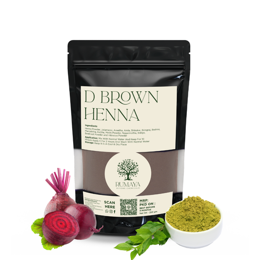 Organic Henna Color Dark Brown