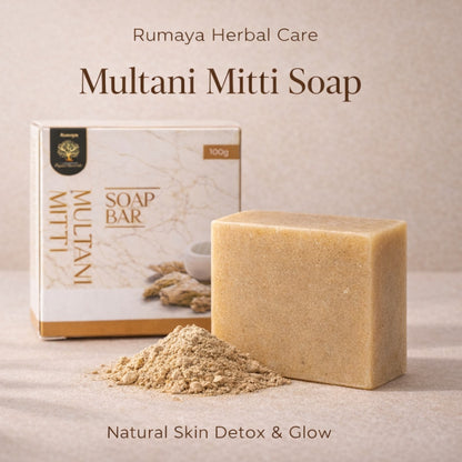 Rumaya Multani Mitti Soap for Oily & Acne Prone Skin |  100g