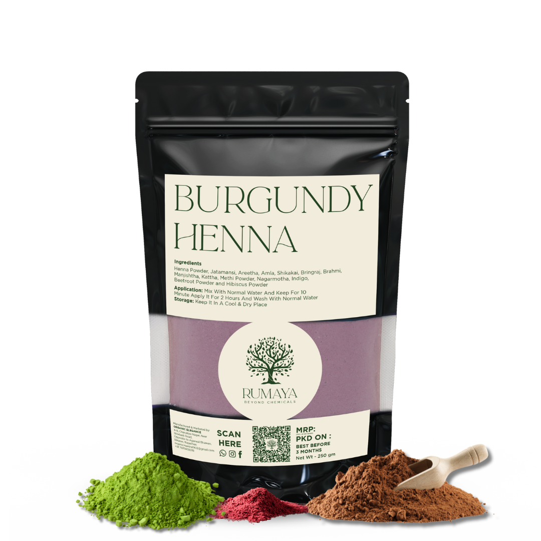 Organic Burgandy Henna for Hair