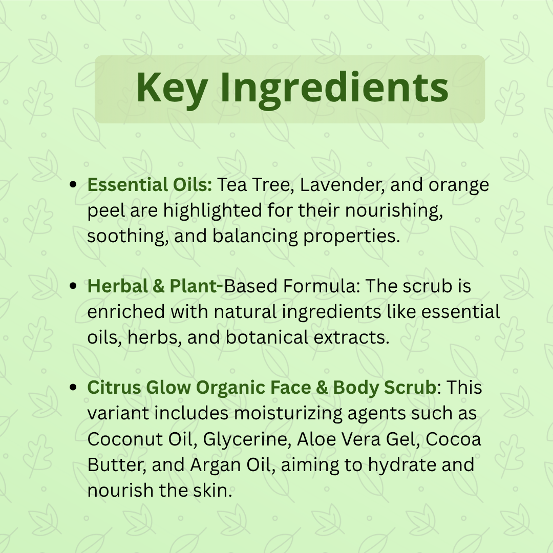 Organic Face & Body Scrub