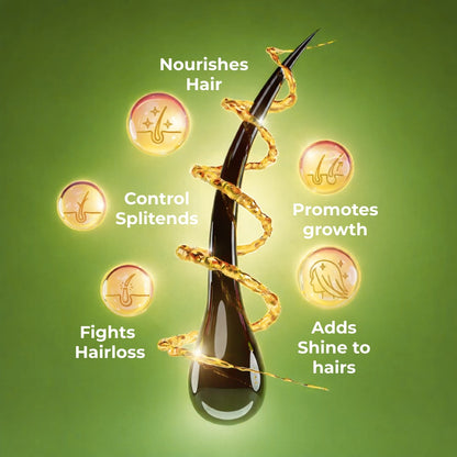 100% Organic Hair Oil for Hair Fall & Scalp 200ml