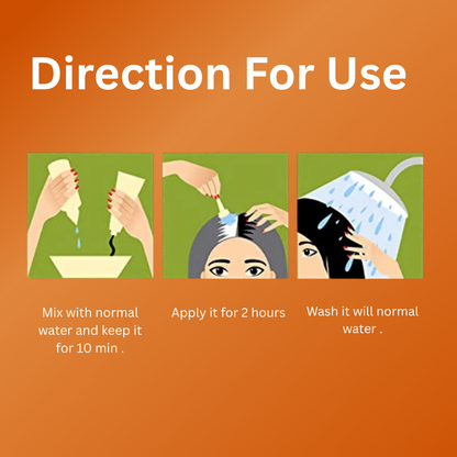 Organic Henna Color Dark Brown