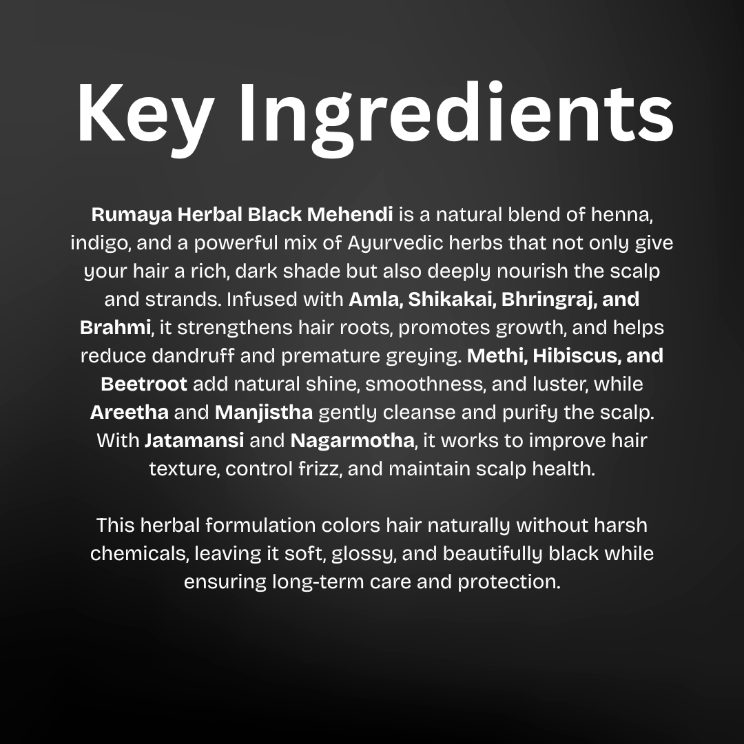 Organic Henna Color Black