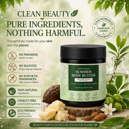 Rumaya Body Butter for Dry Skin 100gm | Deep Moisturizing Cream with Kokum & Cocoa Butter | 100% Natural Hydrating Skin Care | Soft & Glowing Skin