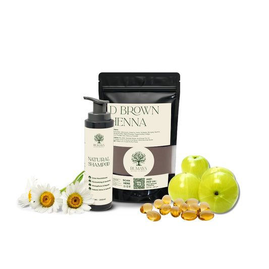 Brown Henna + Shampoo Combo