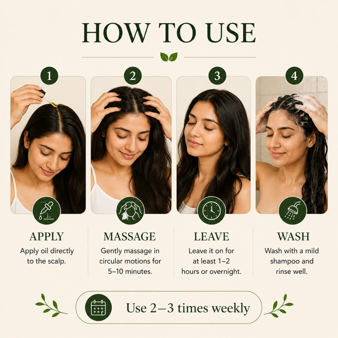 Natural Hair Oil for Hair growth 100ml & 200ml
