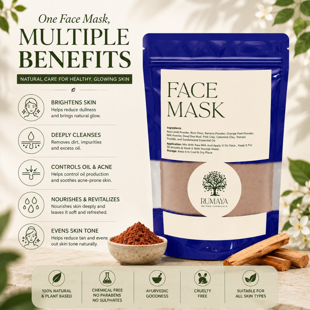 Rumaya Instant Glow Face Pack at Home